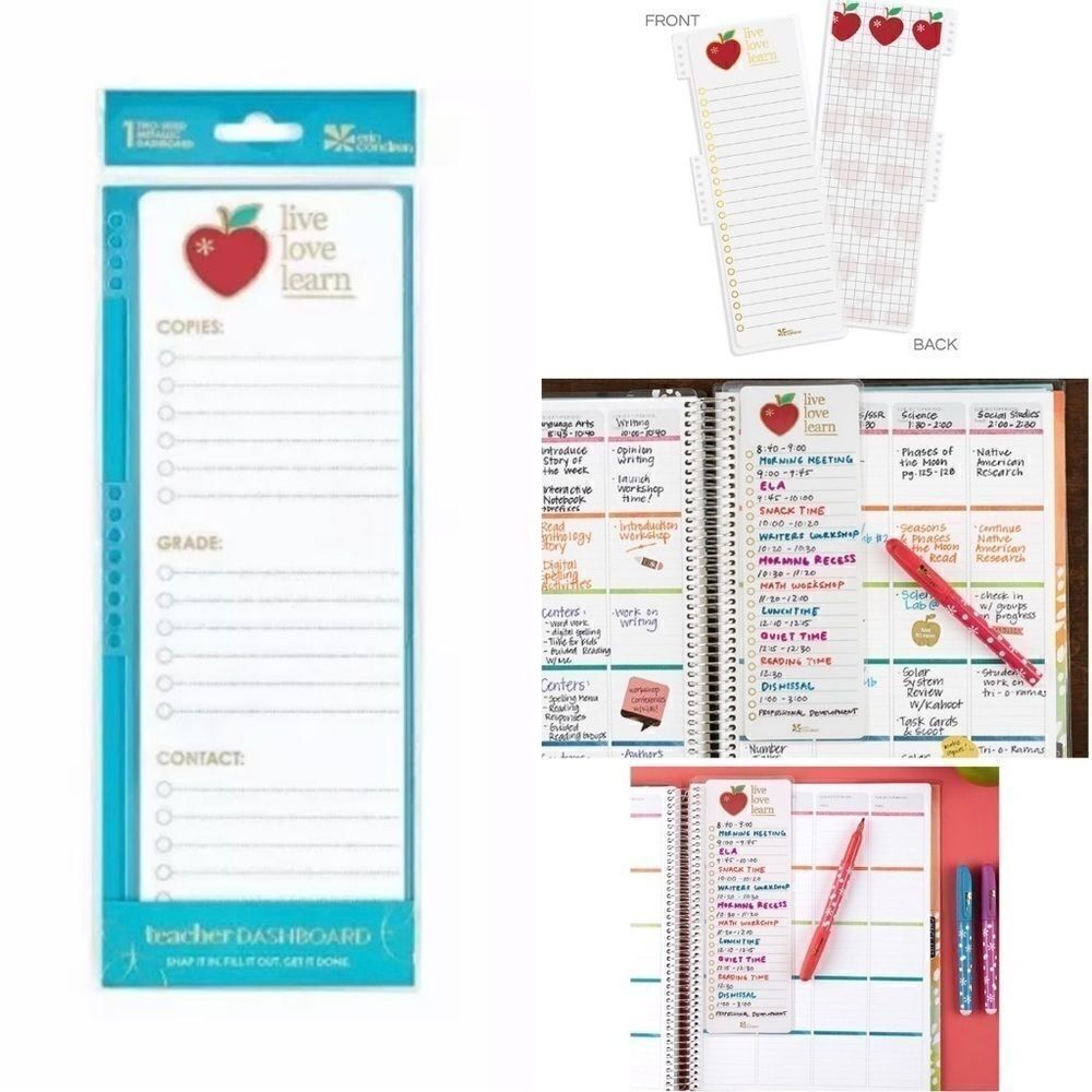 New Erin Condren Teacher Snap-In Dashboard